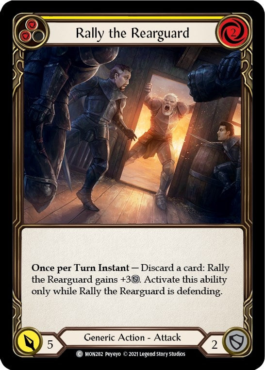 Image for Rally the Rearguard (Yellow) (Monarch) (MON282) - Flesh and Blood TCG