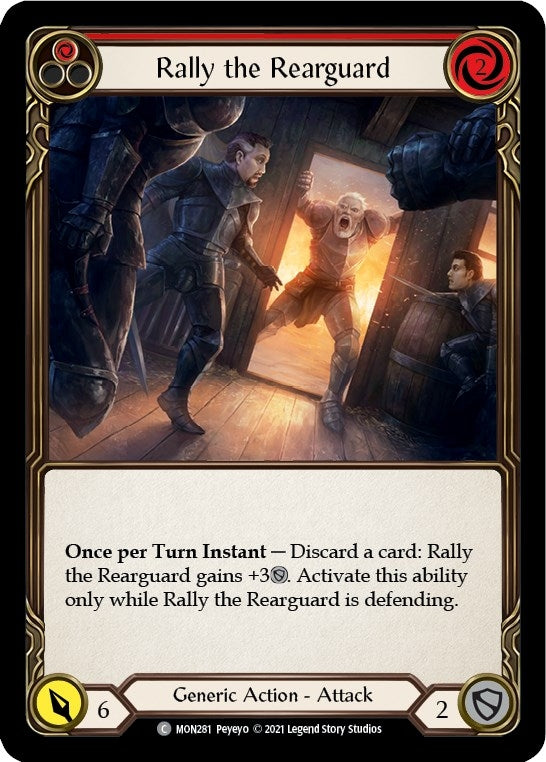 Image for Rally the Rearguard (Red) (Monarch) (MON281) - Flesh and Blood TCG