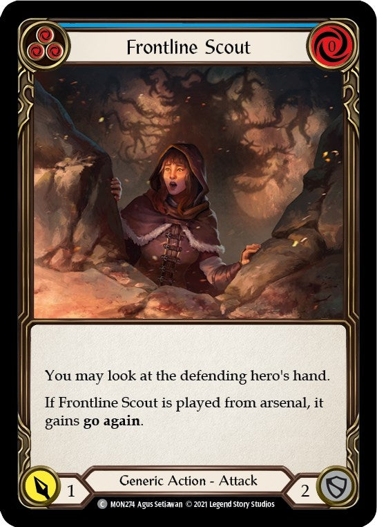 Image for Frontline Scout (Blue) (Monarch) (MON274) - Flesh and Blood TCG