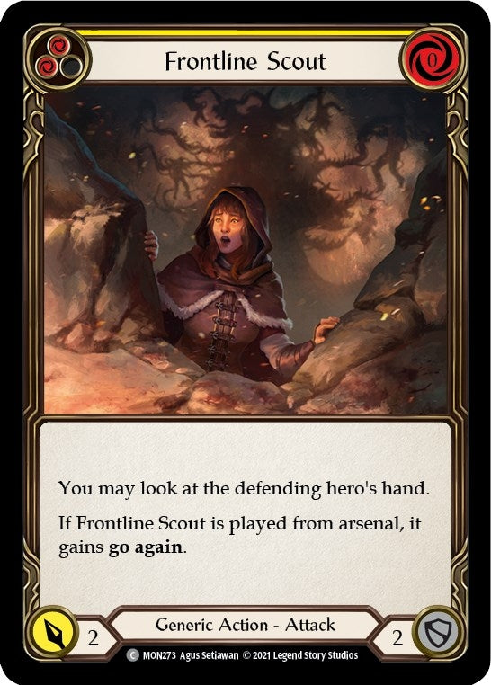 Image for Frontline Scout (Yellow) (Monarch) (MON273) - Flesh and Blood TCG