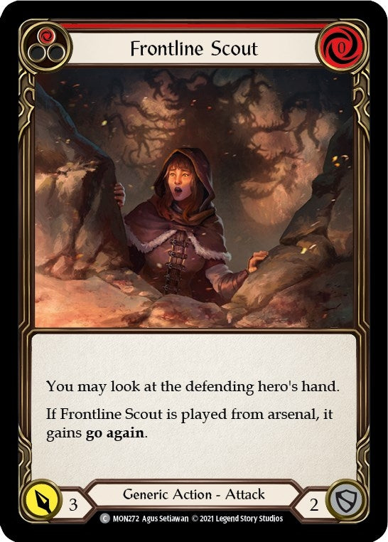 Image for Frontline Scout (Red) (Monarch) (MON272) - Flesh and Blood TCG