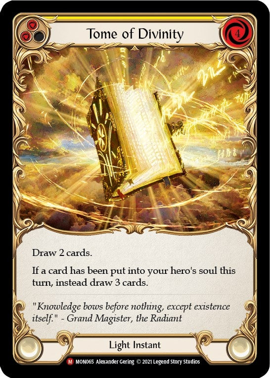 Image for Tome of Divinity (Monarch) (MON065) - Flesh and Blood TCG