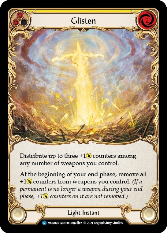 Image for Glisten (Yellow) (Monarch) (MON070) - Flesh and Blood TCG