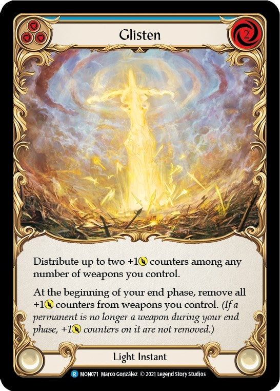 Image for Glisten (Blue) (Monarch) (MON071) - Flesh and Blood TCG