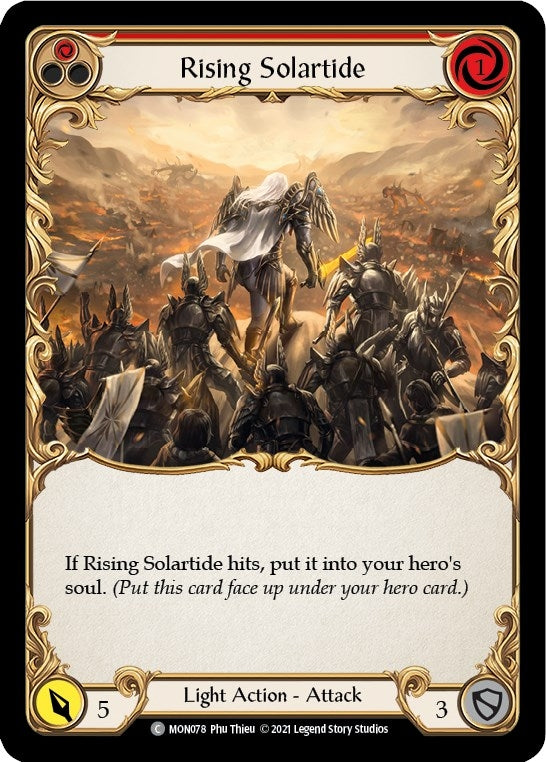 Image for Rising Solartide (Red) (Monarch) (MON078) - Flesh and Blood TCG