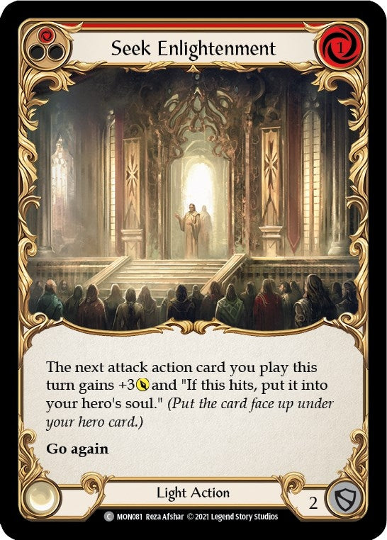 Image for Seek Enlightenment (Red) (Monarch) (MON081) - Flesh and Blood TCG