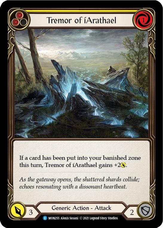 Image for Tremor of iArathael (Yellow) (Monarch) (MON255) - Flesh and Blood TCG