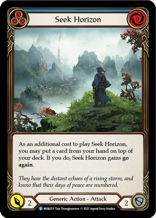 Image for Seek Horizon (Blue) (Monarch) (MON253) - Flesh and Blood TCG