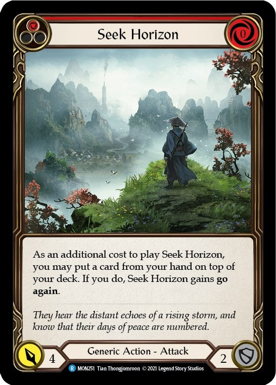 Image for Seek Horizon (Red) (Monarch) (MON251) - Flesh and Blood TCG