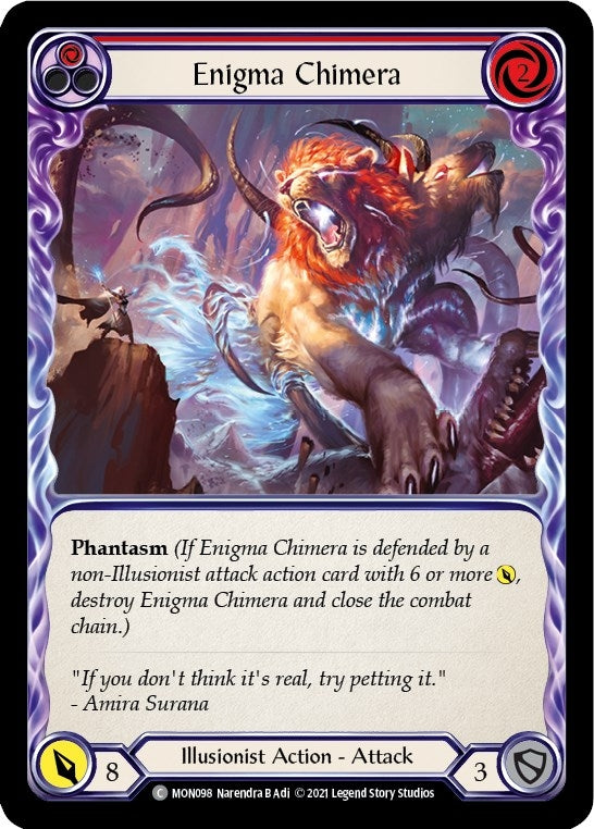 Image for Enigma Chimera (Red) (Monarch) (MON098) - Flesh and Blood TCG