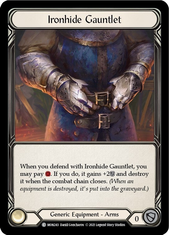 Image for Ironhide Gauntlet (Monarch) (MON243) - Flesh and Blood TCG