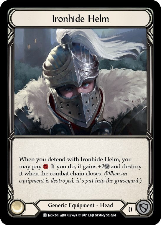 Image for Ironhide Helm (Monarch) (MON241) - Flesh and Blood TCG