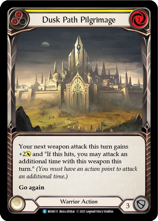 Image for Dusk Path Pilgrimage (Yellow) (Monarch) (MON111) - Flesh and Blood TCG