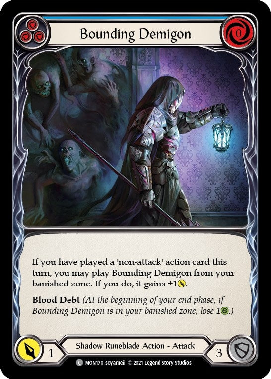 Image for Bounding Demigon (Blue) (Monarch) (MON170) - Flesh and Blood TCG