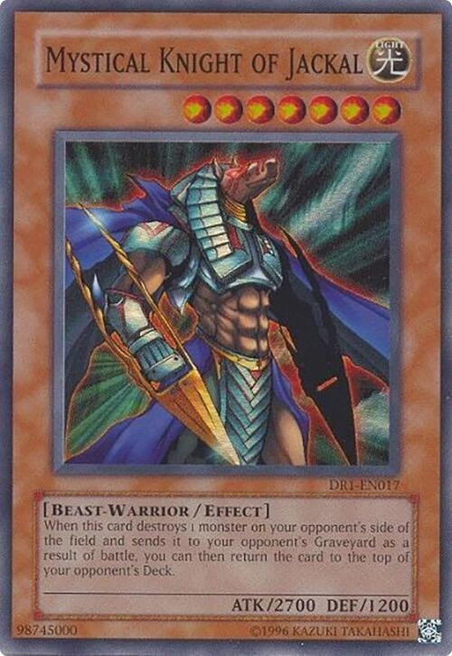 Image for Mystical Knight of Jackal (Dark Revelation Volume 1) (DR1-EN017) - YuGiOh