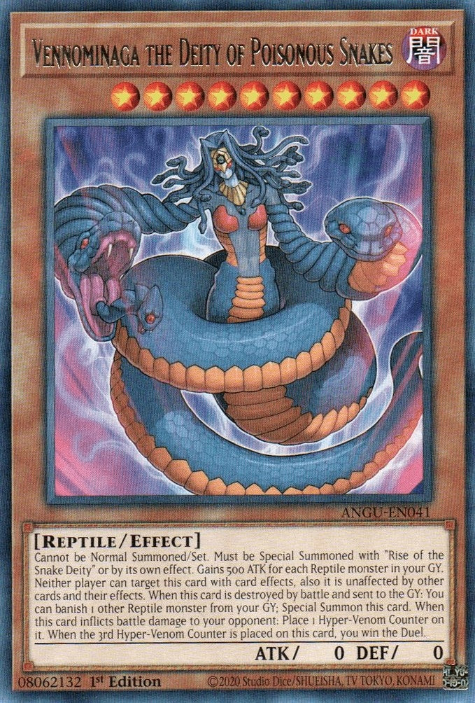 Image for Vennominaga the Deity of Poisonous Snakes (Ancient Guardians) (ANGU-EN041) - YuGiOh