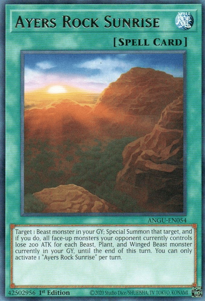Image for Ayers Rock Sunrise (Ancient Guardians) (ANGU-EN054) - YuGiOh