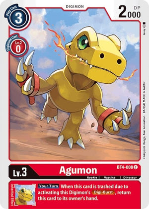Image for Agumon (BT4-008 C) [Great Legend]