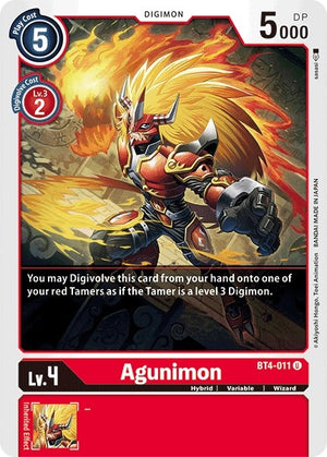 Image for Agunimon (BT4-011 U) [Great Legend]