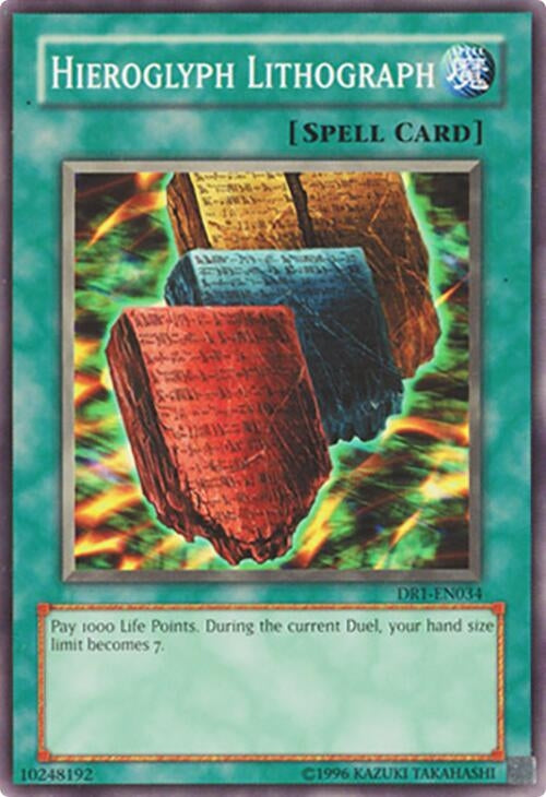 Image for Hieroglyph Lithograph (Dark Revelation Volume 1) (DR1-EN034) - YuGiOh