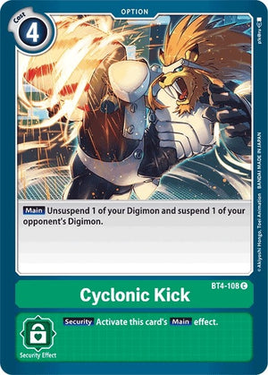 Image for Cyclonic Kick (BT4-108 C) [Great Legend]