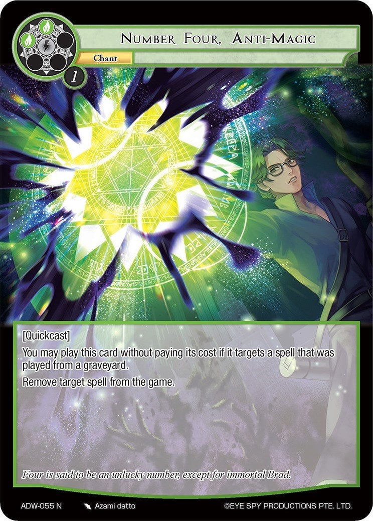 Image for Number Four, Anti-Magic (Assault into the Demonic World) (ADW-055) - Force of Will