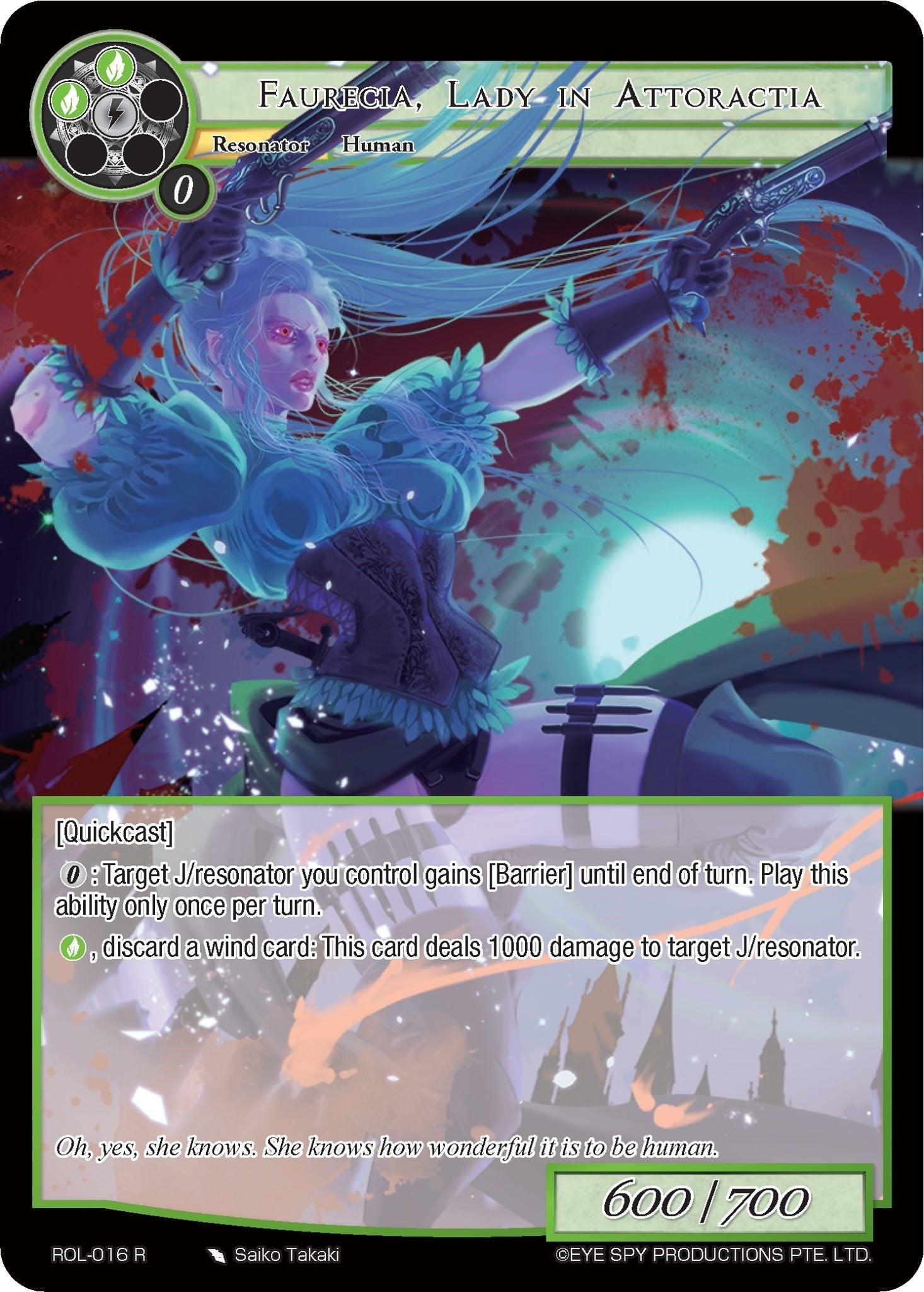 Image for Faurecia, Lady-In Attoractia (Rebirth of Legend) (ROL-016) - Force of Will