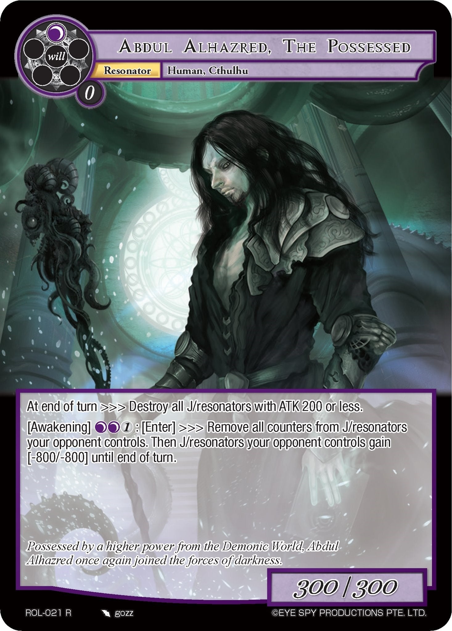 Image for Abdul Alhazred, The Possessed (Rebirth of Legend) (ROL-021) - Force of Will