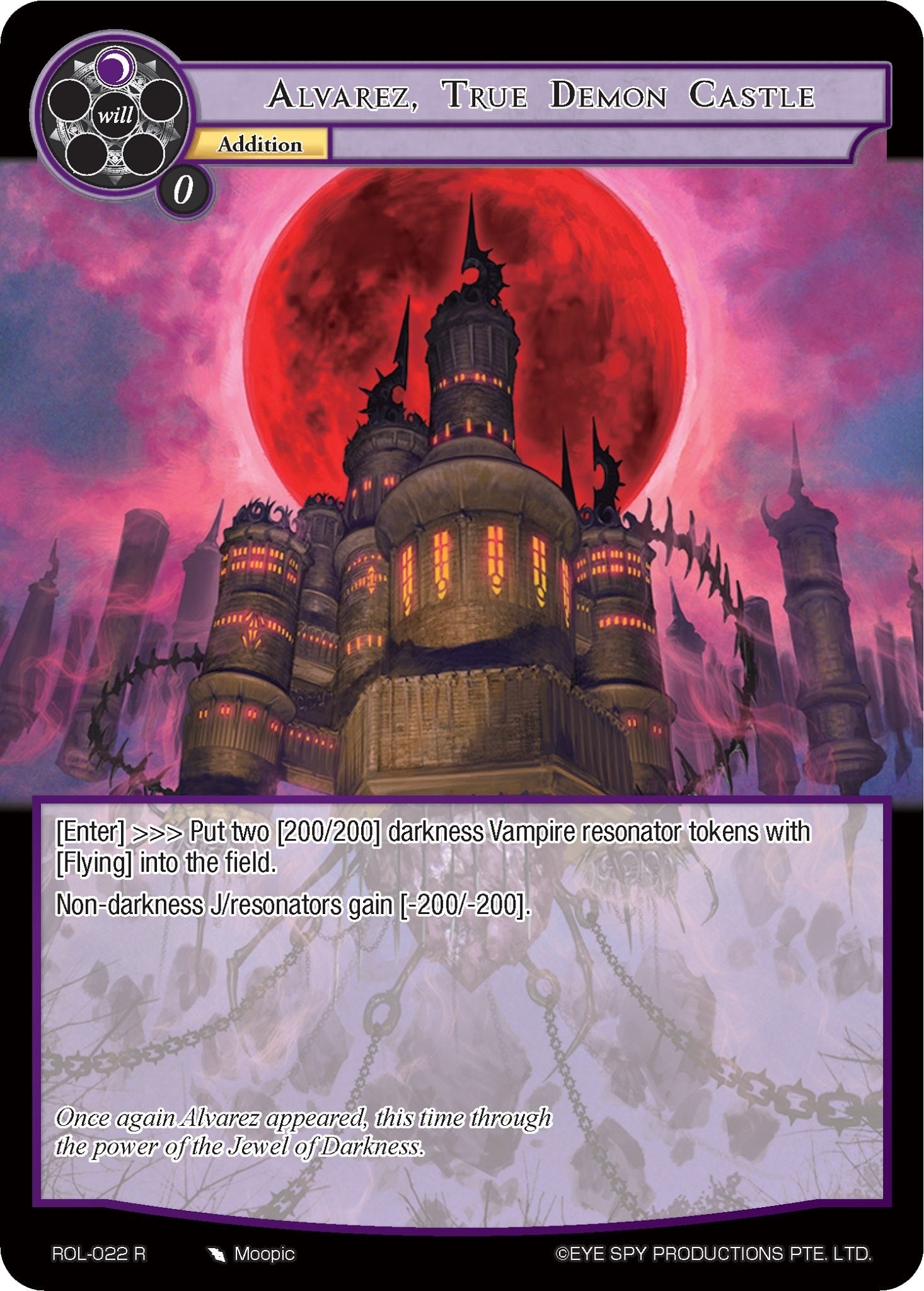 Image for Alvarez, True Demon Castle (Rebirth of Legend) (ROL-022) - Force of Will