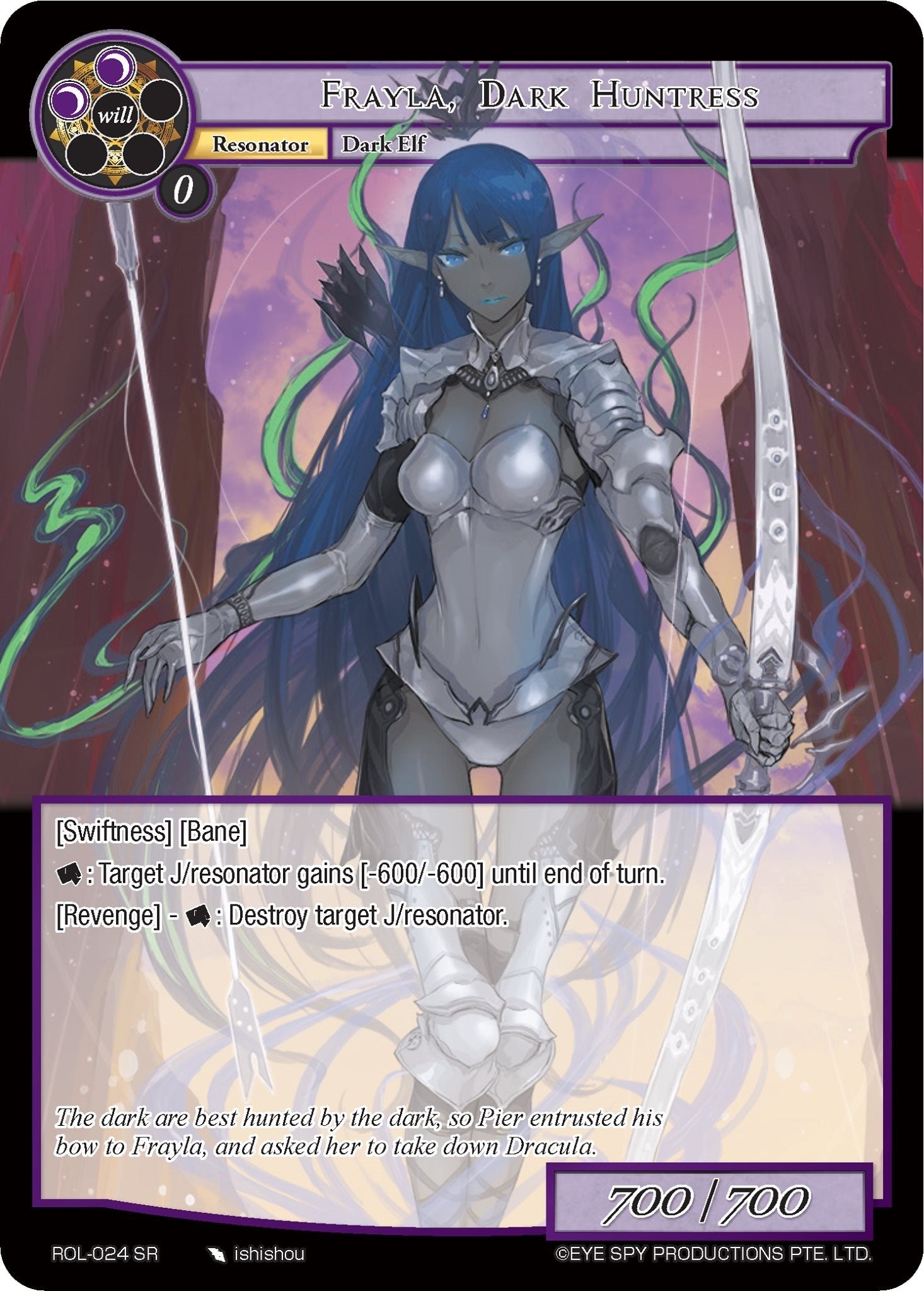 Image for Frayla, Dark Huntress (Rebirth of Legend) (ROL-024) - Force of Will