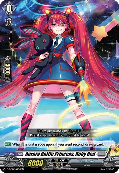 Image for Aurora Battle Princess, Ruby Red (D-SD05: Tomari Seto -Aurora Valkyrie-) (D-SD05/004EN) - Cardfight Vanguard