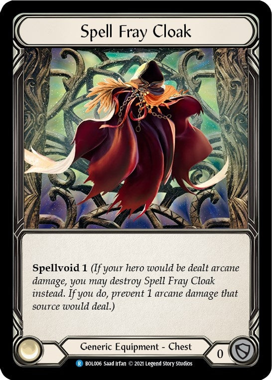 Image for Spell Fray Cloak (Blitz Deck: Monarch - Boltyn) (BOL006) - Flesh and Blood TCG
