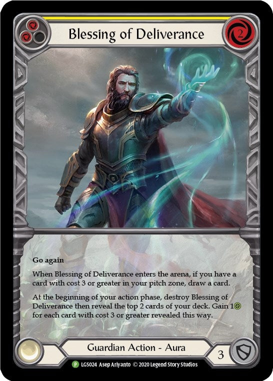 Image for Blessing of Deliverance (Yellow) - LGS024 (Flesh and Blood: Promo Cards) (LGS024) - Flesh and Blood TCG