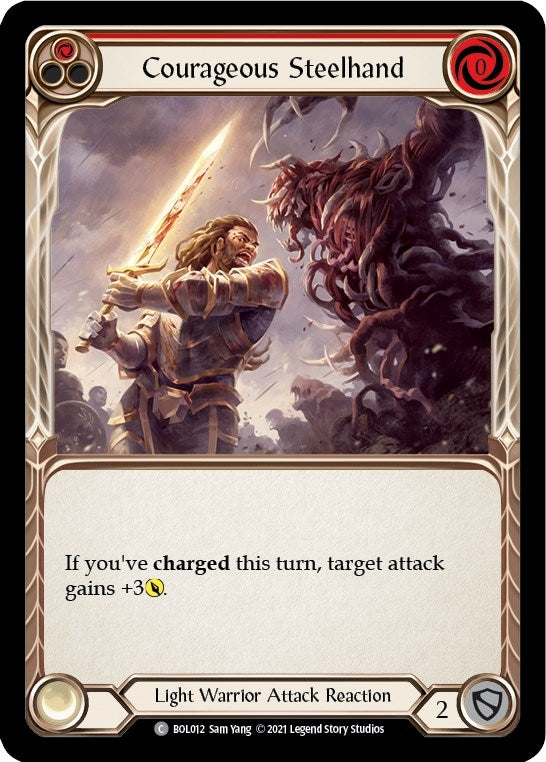 Image for Courageous Steelhand (Blitz Deck: Monarch - Boltyn) (BOL012) - Flesh and Blood TCG
