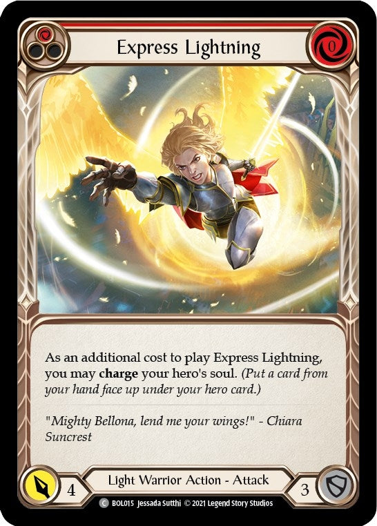 Image for Express Lightning (Red) (Blitz Deck: Monarch - Boltyn) (BOL015) - Flesh and Blood TCG