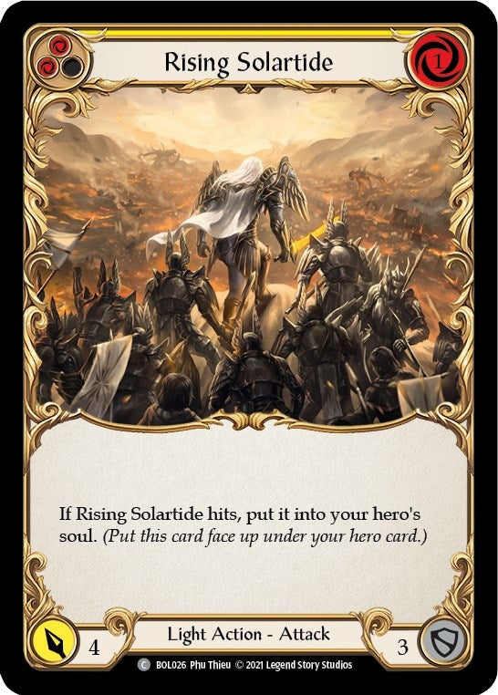 Image for Rising Solartide (Yellow) (Blitz Deck: Monarch - Boltyn) (BOL026) - Flesh and Blood TCG