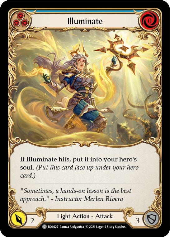 Image for Illuminate (Blue) (Blitz Deck: Monarch - Boltyn) (BOL027) - Flesh and Blood TCG