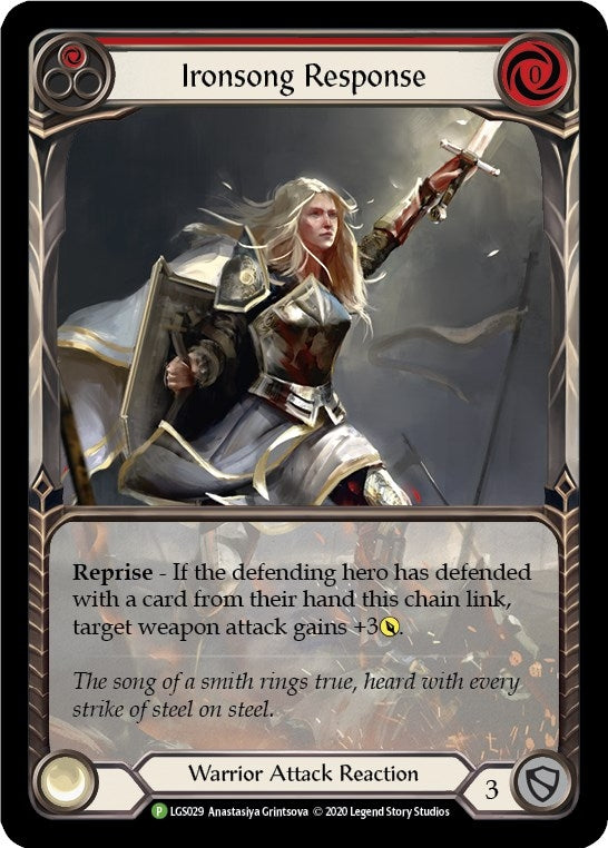 Image for Ironsong Response (Red) - LGS029 (Flesh and Blood: Promo Cards) (LGS029) - Flesh and Blood TCG