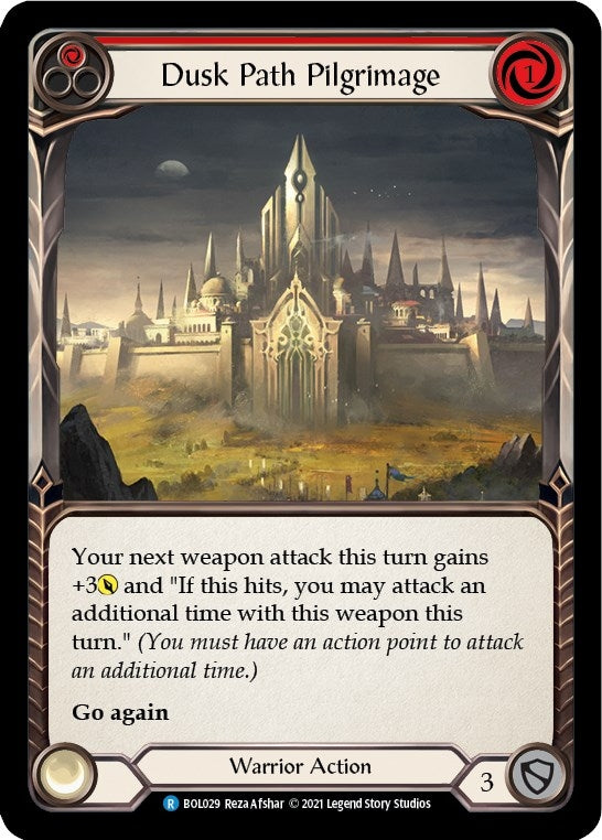Image for Dusk Path Pilgrimage (Red) (Blitz Deck: Monarch - Boltyn) (BOL029) - Flesh and Blood TCG