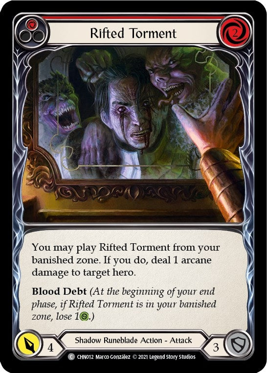 Image for Rifted Torment (Red) (Blitz Deck: Monarch - Chane) (CHN012) - Flesh and Blood TCG