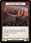 Image for Warmonger's Recital (Red) (Blitz Deck: Monarch - Chane) (CHN028) - Flesh and Blood TCG