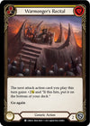 Image for Warmonger's Recital (Yellow) (Blitz Deck: Monarch - Chane) (CHN029) - Flesh and Blood TCG