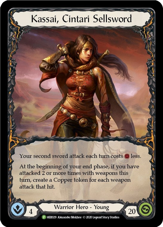 Image for Kassai, Cintari Sellsword - HER029 (Flesh and Blood: Promo Cards) (HER029) - Flesh and Blood TCG
