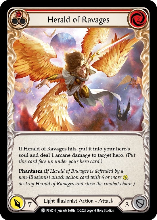 Image for Herald of Ravages (Red) (Blitz Deck: Monarch - Prism) (PSM010) - Flesh and Blood TCG