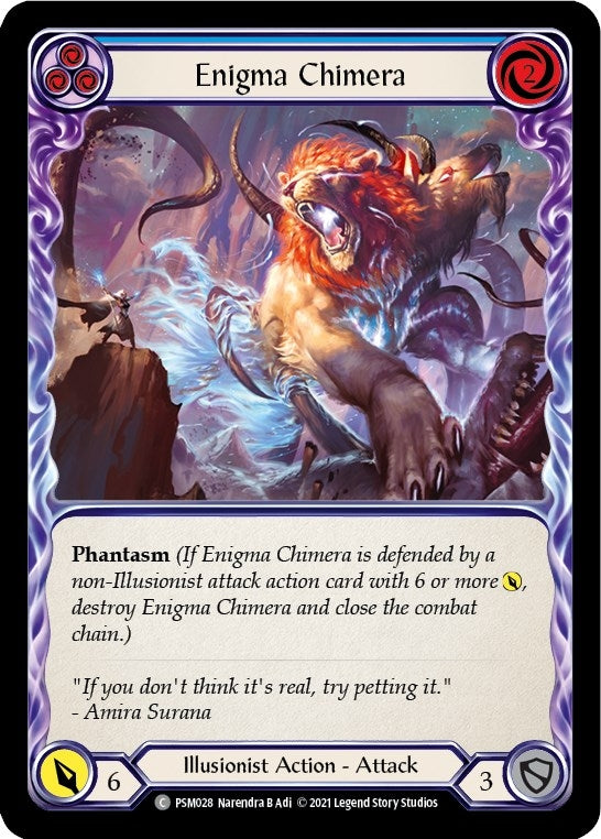 Image for Enigma Chimera (Blue) (Blitz Deck: Monarch - Prism) (PSM028) - Flesh and Blood TCG