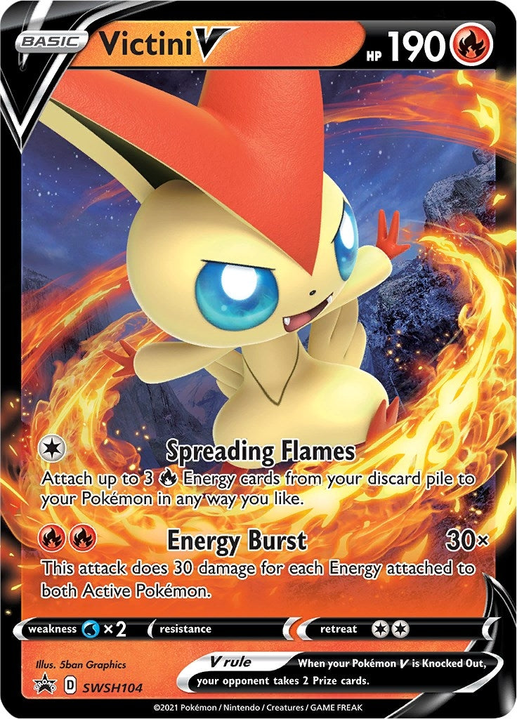Image for Victini V - SWSH104 (SWSH: Sword & Shield Promo Cards) (SWSH104) - Pokemon