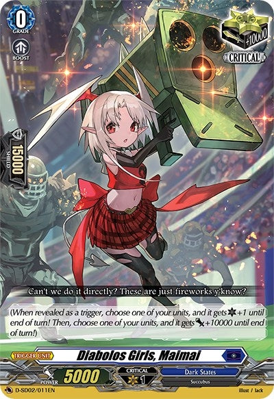 Image for Diabolos Girls, Maimai (D-SD02: Danji Momoyama -Tyrant Tiger-) (D-SD02/011EN) - Cardfight Vanguard