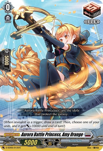 Image for Aurora Battle Princess, Amy Orange (D-SD05: Tomari Seto -Aurora Valkyrie-) (D-SD05/012EN) - Cardfight Vanguard