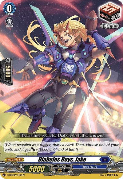 Image for Diabolos Boys, Jake (D-SD02: Danji Momoyama -Tyrant Tiger-) (D-SD02/012EN) - Cardfight Vanguard
