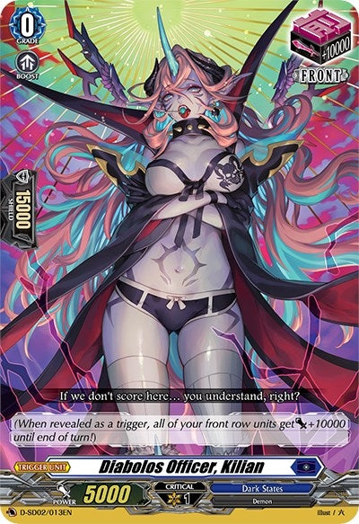 Image for Diabolos Officer, Kilian (D-SD02: Danji Momoyama -Tyrant Tiger-) (D-SD02/013EN) - Cardfight Vanguard